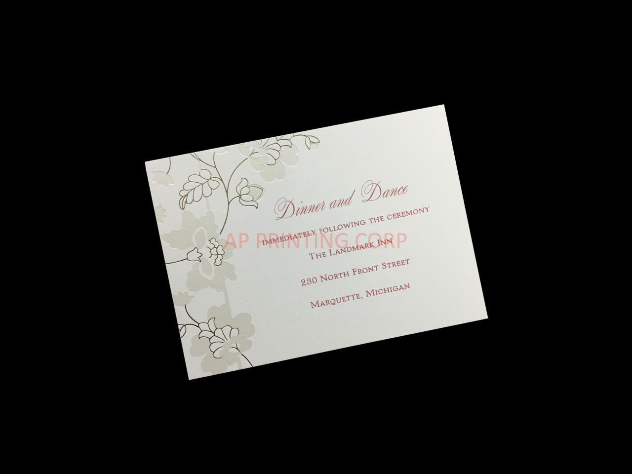 Delicate Blossoms [CC-35] Fresh Flowers Wedding Invitation