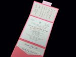 PSQ-77-NNN-2WL Coral, Cotton Candy, Bubblegum Pocket & Folder Invitation