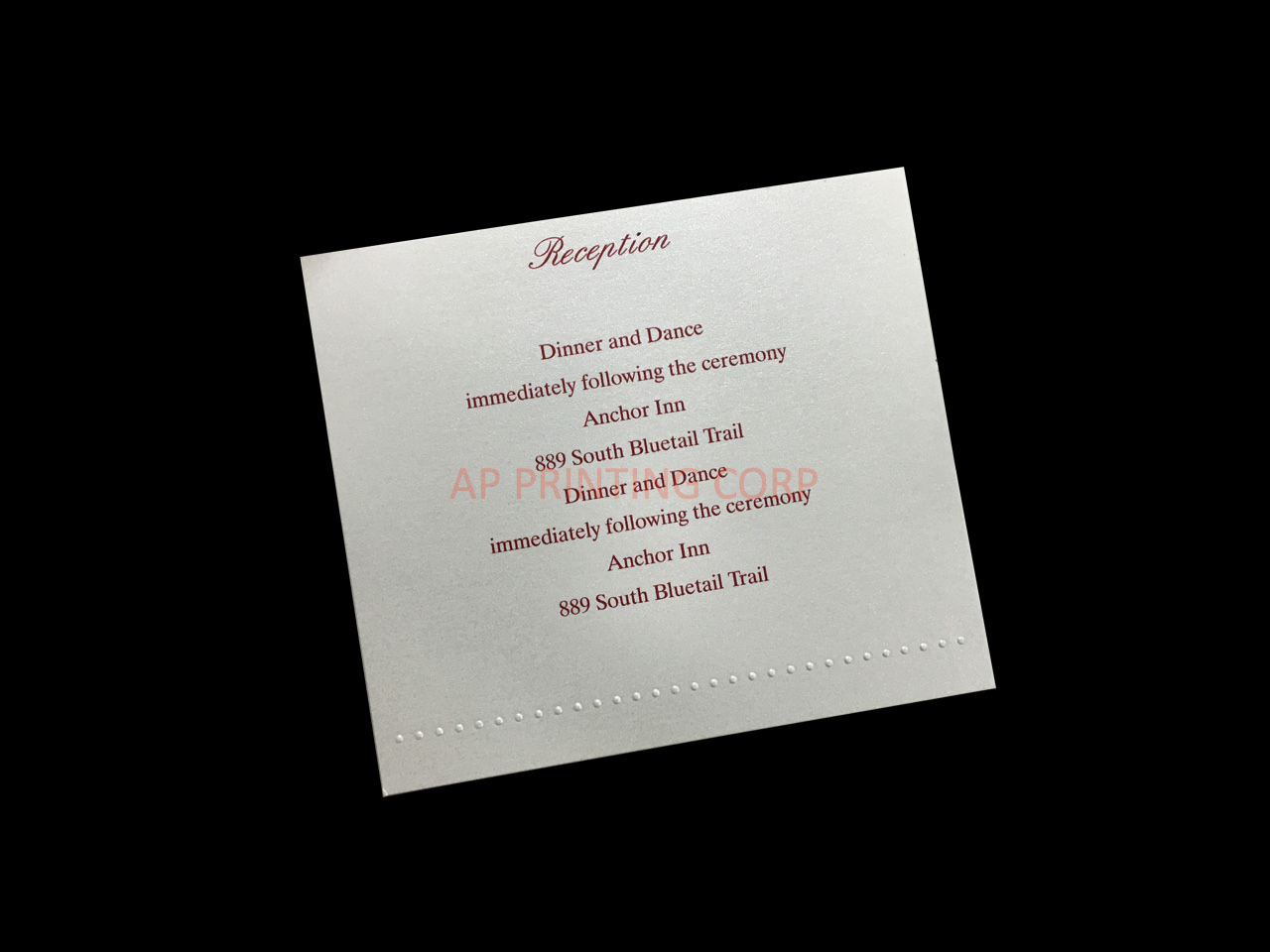 Distinctive Dots [CC-70] Pocket & Folder Invitation