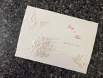K971 [I-11] Regal Whispers Birds & Doves Wedding Invitation