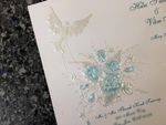 K976 [I-11] Dusk Delights Birds & Doves Wedding Invitation