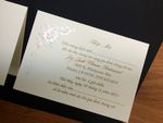 K979 [I-11] Gilded Blossoms Birds & Doves Wedding Invitation