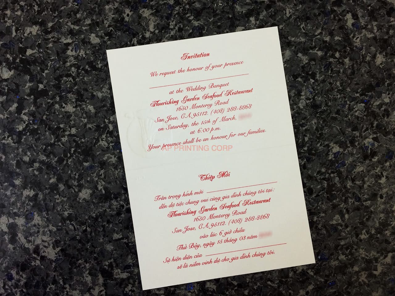 K625 [I-10] Whispering Skies Bride & Groom Wedding Invitation