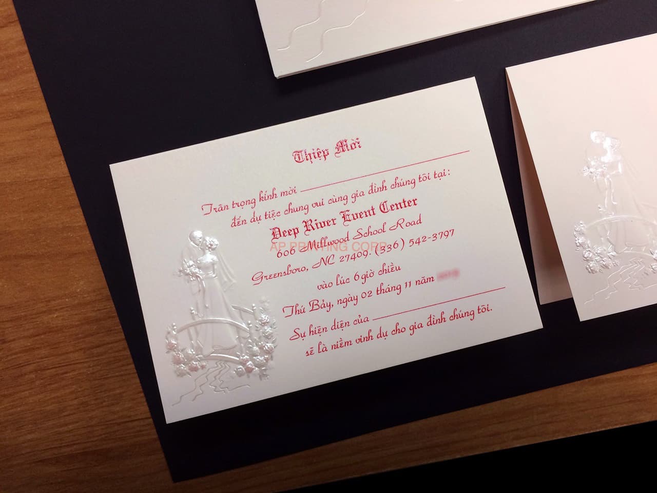 K8717 [I-11] Celestial Promise Bride & Groom Wedding Invitation