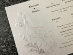 K8754 [I-11] Enchanted Nuptials Bride & Groom Wedding Invitation