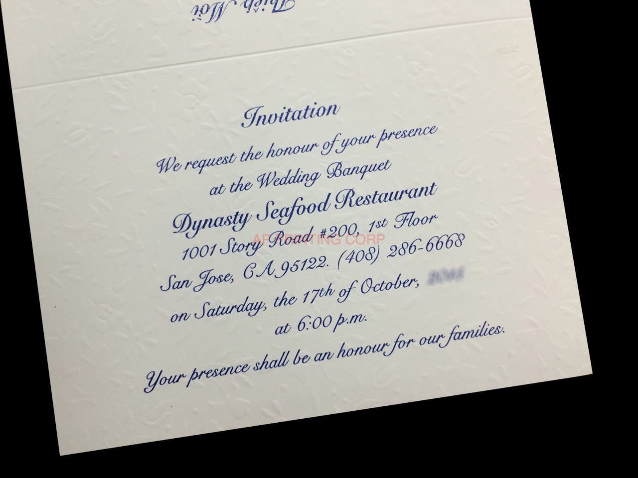 K8720 [I-11] Harmony of Hearts Bride & Groom Wedding Invitation