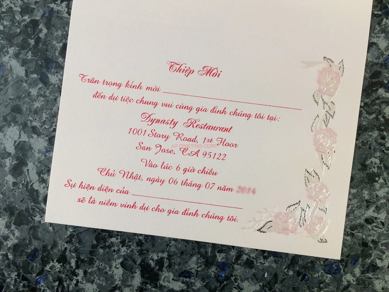 ART-44995 [I-11] Blossom Bells & Flowers Wedding Invitation