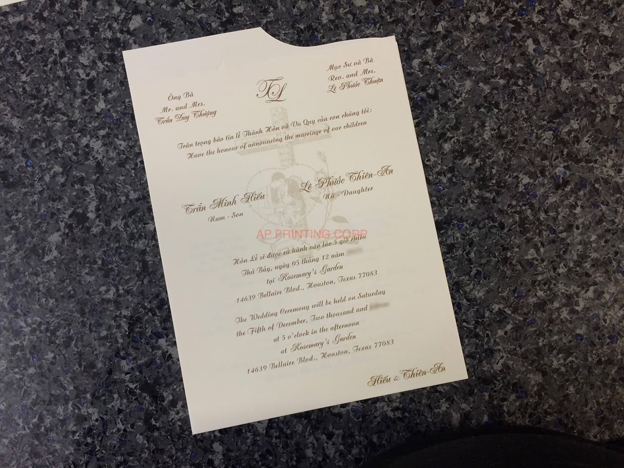 ART-41009 [I-11] Charming Bellflowers Wedding Invitation