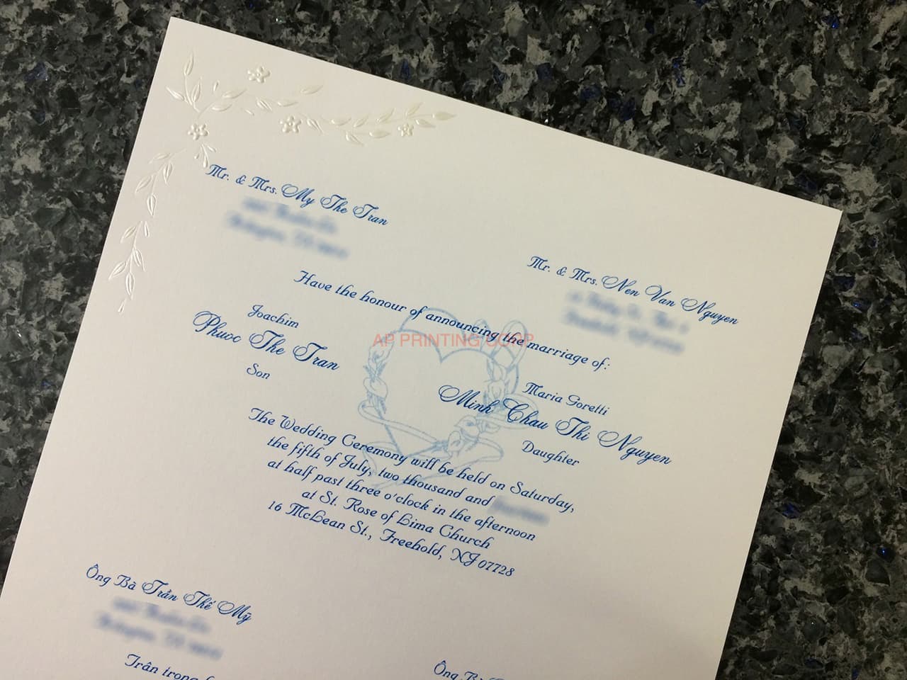 K8455 [I-11] Serenade of Flowers Wedding Invitation