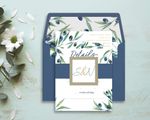 Olive Garden Flowers Wedding Invitation