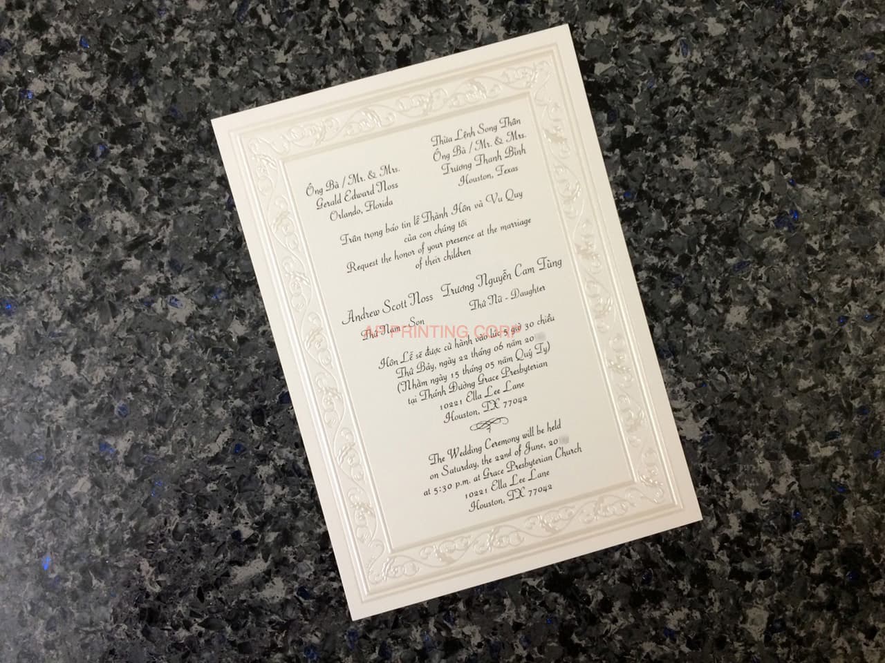 K9152 [I-11] Harmony in Bloom Flowers Wedding Invitation