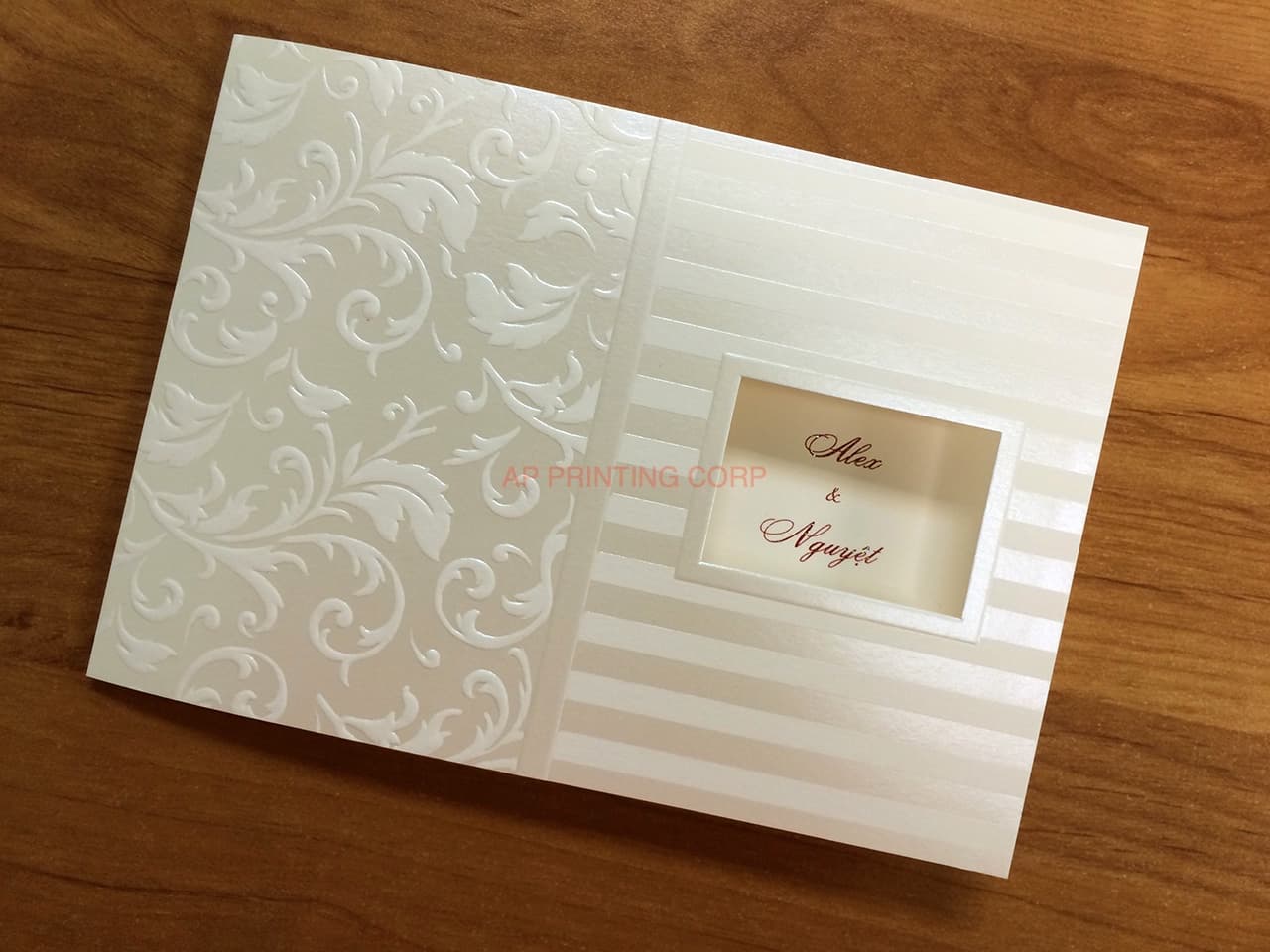 T1402 [I-15] Silk Flowers Beauty Wedding Invitation