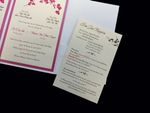 PAL-BL-57-MMM Crystal, Azalea, White Gold Pocket & Folder Invitation