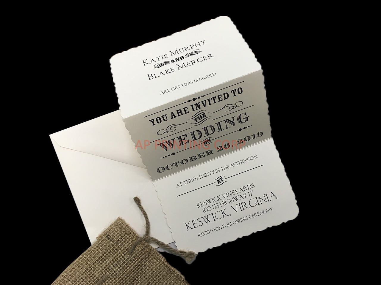 Typography Inspiration [CC-75] Pocket & Folder Invitation