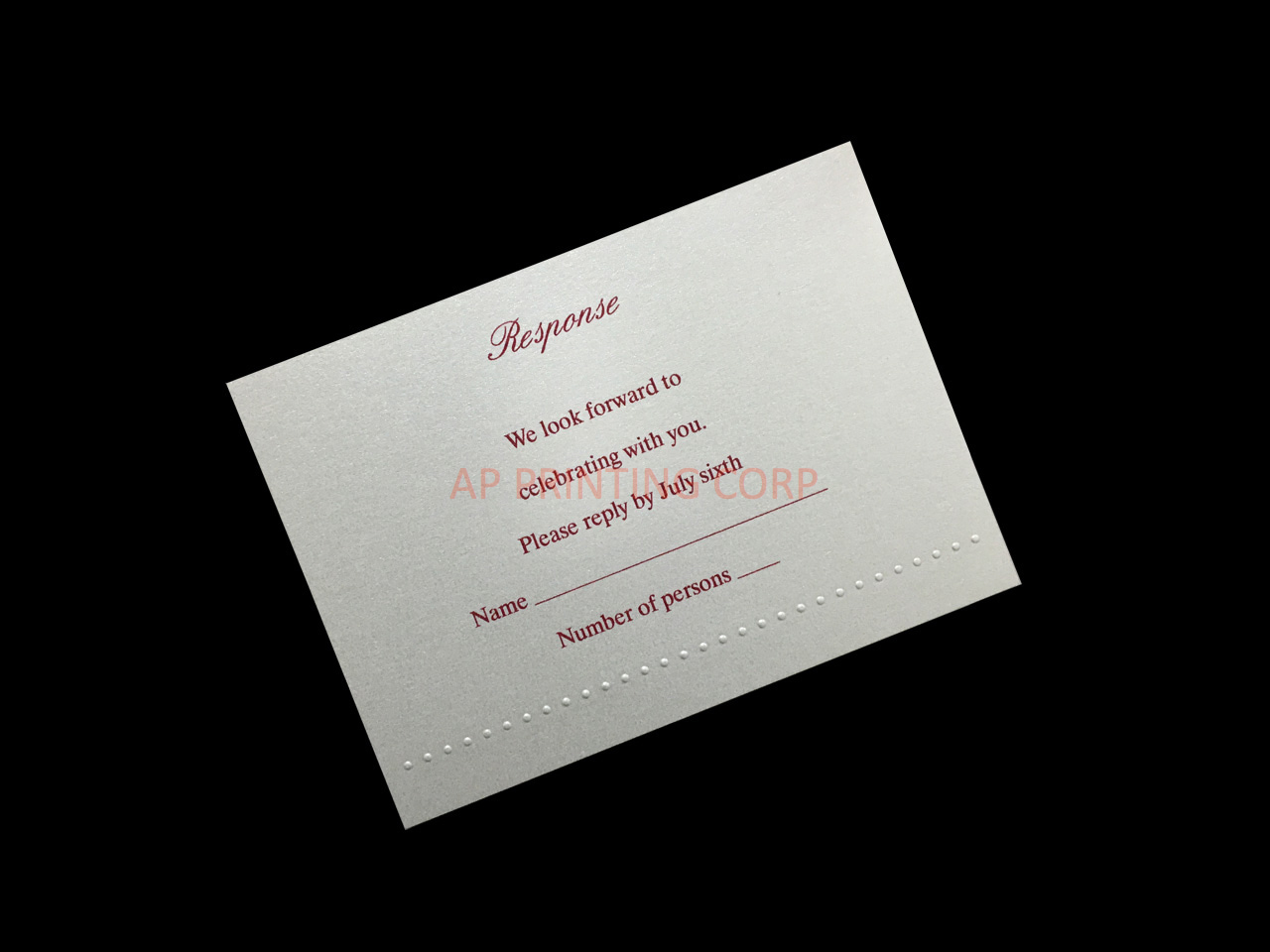 Distinctive Dots [CC-70] Pocket & Folder Invitation