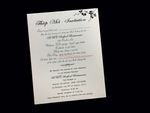 PAL-66-MMM Jupiter, Onyx, Ice Silver Bilingual Wedding Invitation