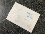 K975 [I-11] Enchanted Melody Birds & Doves Wedding Invitation