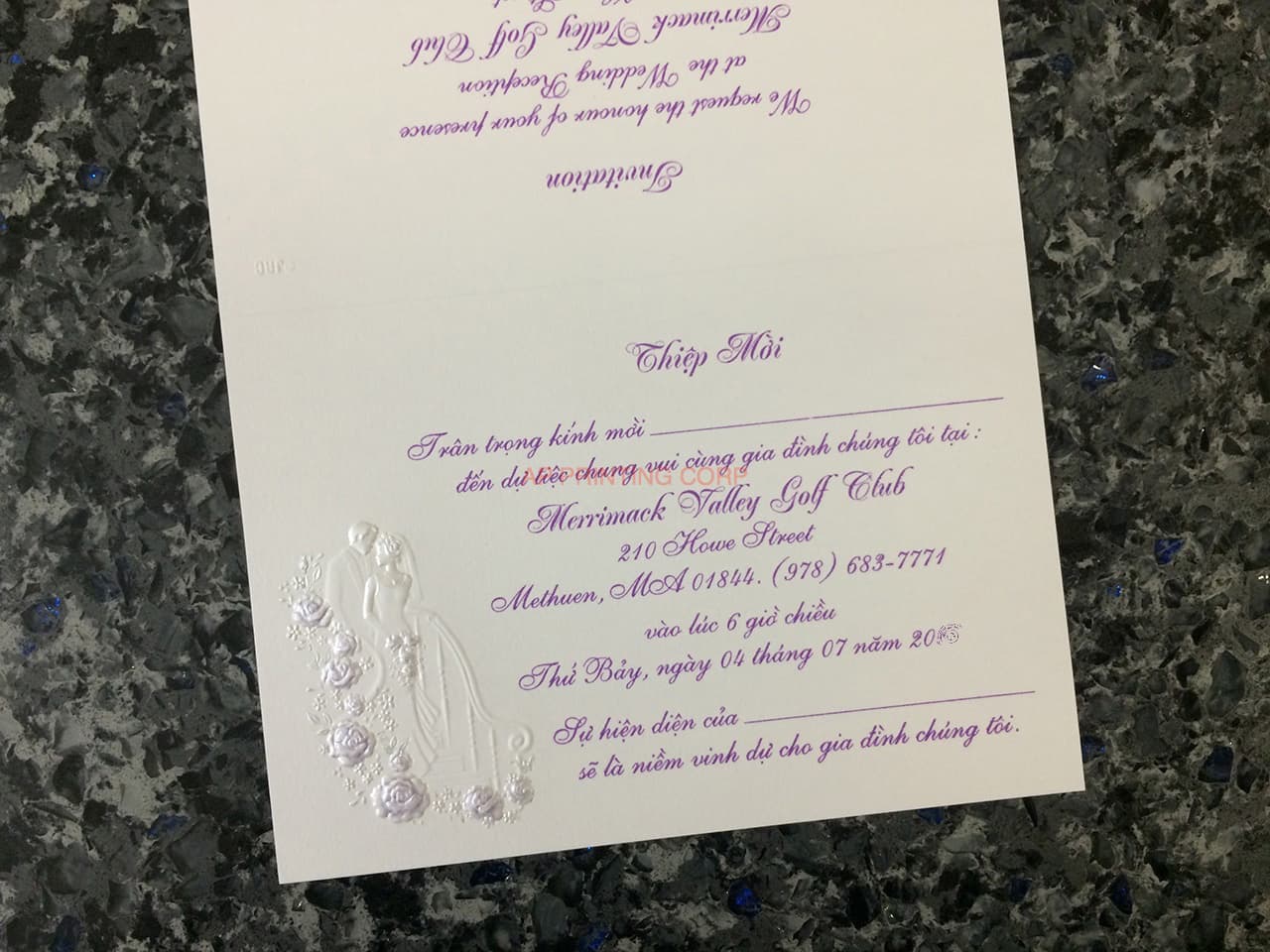 K3318 [I-11] Forever Together Bride & Groom Wedding Invitation