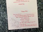 K4471 [I-10] Floral & Hearts Melody Wedding Invitation