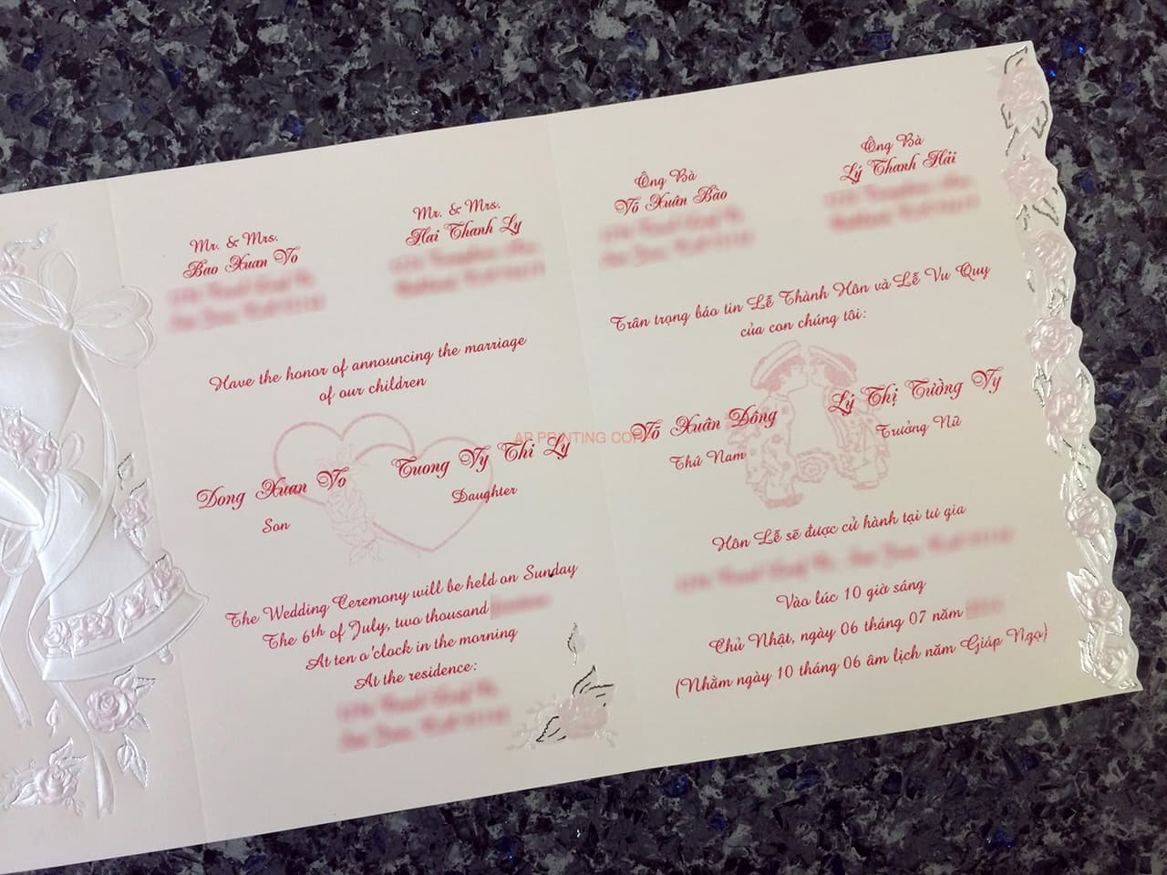 ART-44995 [I-11] Blossom Bells & Flowers Wedding Invitation