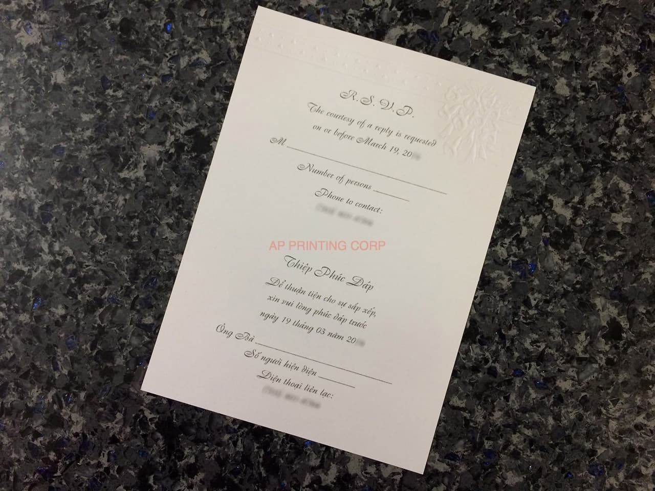 K8784 [I-11] Spring Harmony Flowers Wedding Invitation