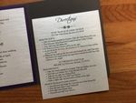 PAL-66-NMM Dark Grey, Purple, Silk Pocket & Folder Invitation