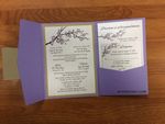 PAL-57-MMM Amethyst, Gold Leaf Pocket & Folder Invitation