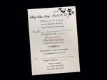 PAL-66-MMM Jupiter, Onyx, Ice Silver Bilingual Wedding Invitation