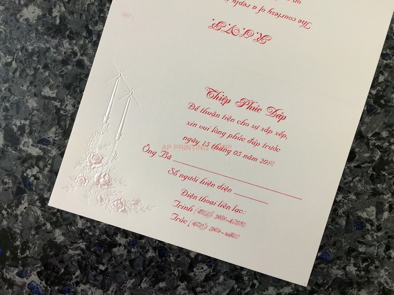 K441 [I-10] Timeless Romance Birds & Doves Wedding Invitation