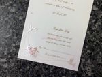 K970 [I-11] Ornate Love Birds & Doves Wedding Invitation