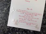 K971 [I-11] Regal Whispers Birds & Doves Wedding Invitation