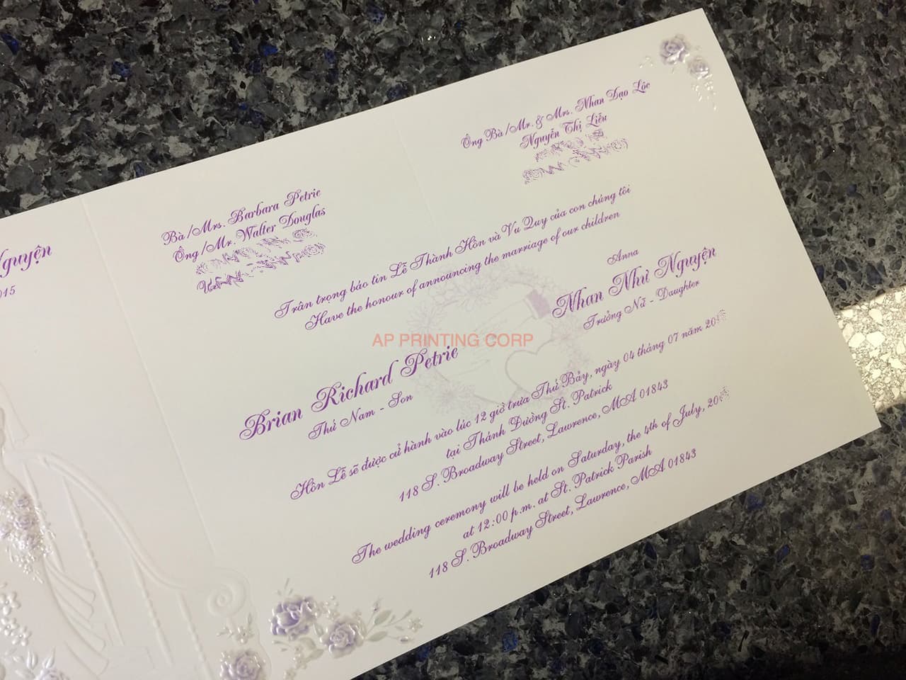 K3318 [I-11] Forever Together Bride & Groom Wedding Invitation