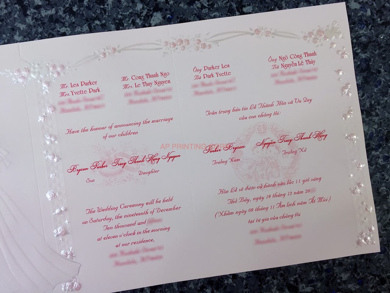 K8257 [I-11] Cherished Union Bride & Groom Wedding Invitation