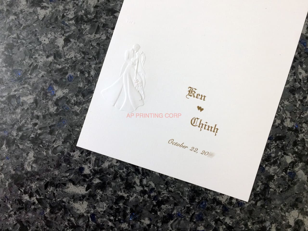 K8701 [I-11] Forever Entwined Bride & Groom Wedding Invitation