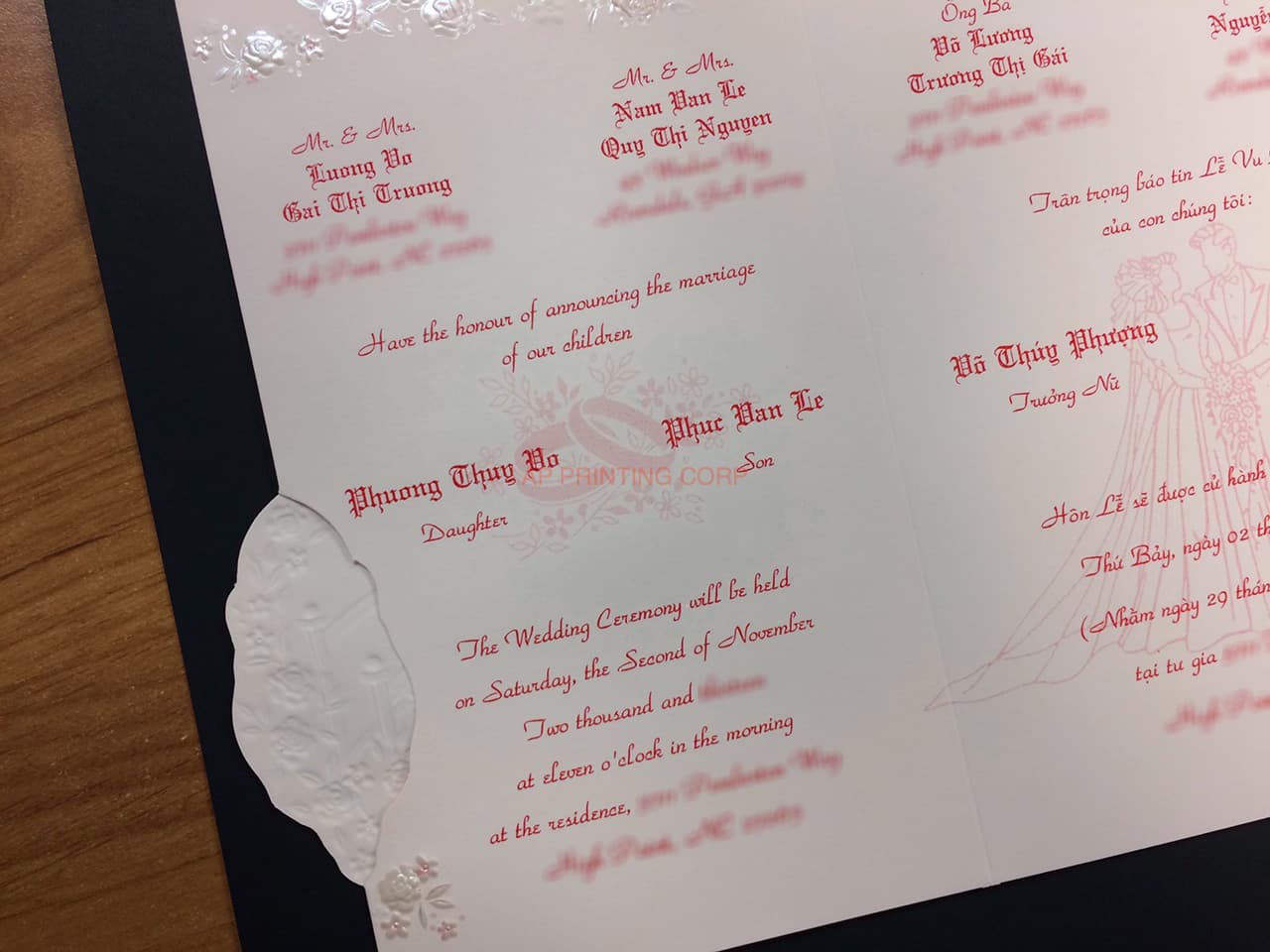 K8717 [I-11] Celestial Promise Bride & Groom Wedding Invitation