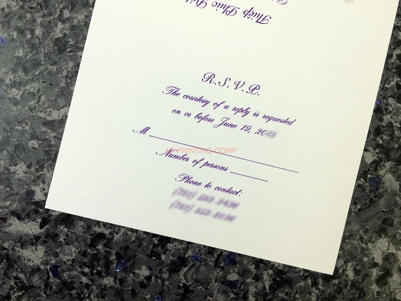 K8718 [I-11] Dreamy Vows Bride & Groom Wedding Invitation