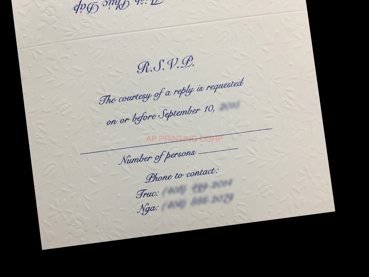 K8720 [I-11] Harmony of Hearts Bride & Groom Wedding Invitation