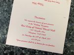 K4471 [I-10] Floral & Hearts Melody Wedding Invitation