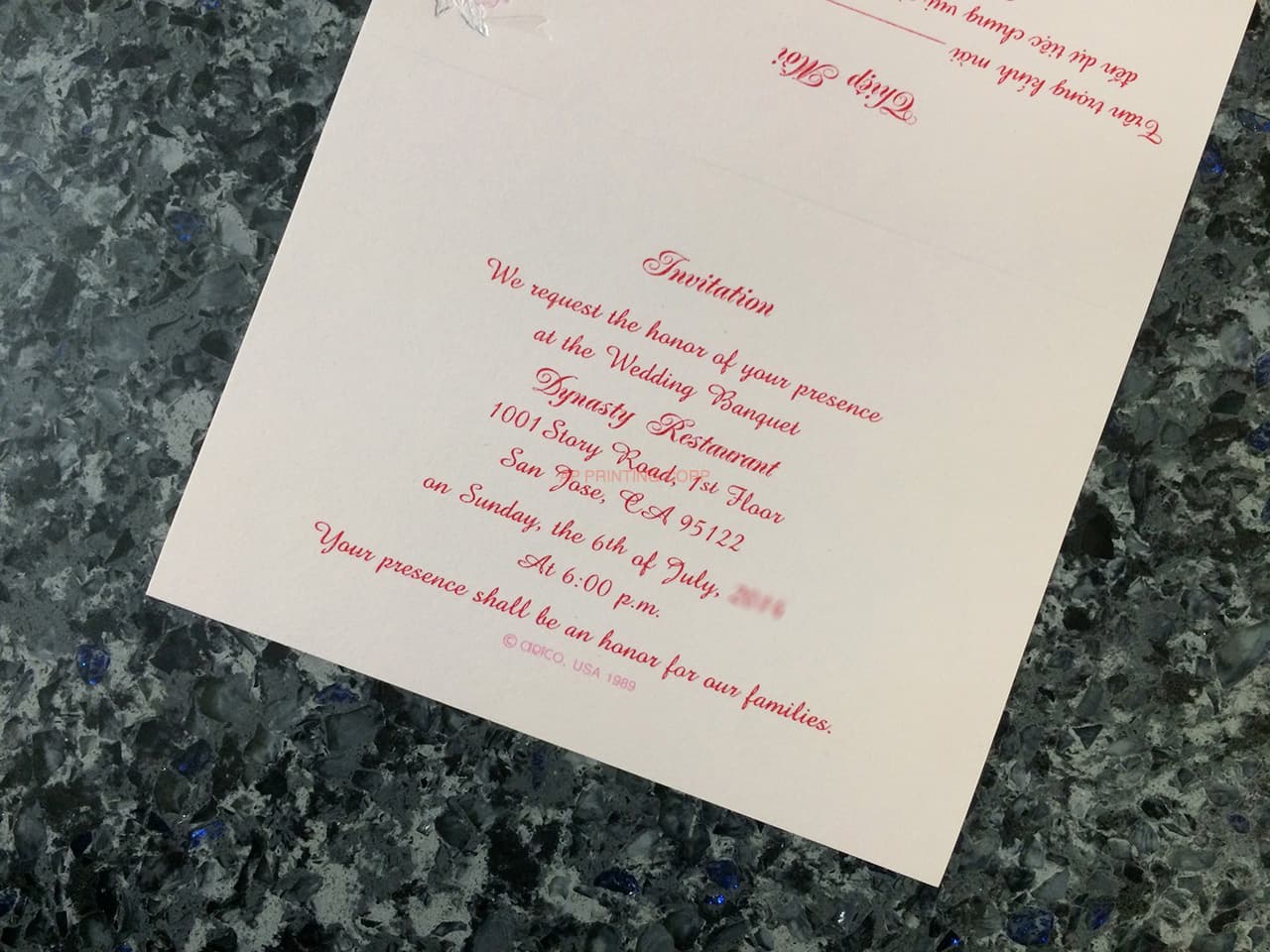 ART-44995 [I-11] Blossom Bells & Flowers Wedding Invitation