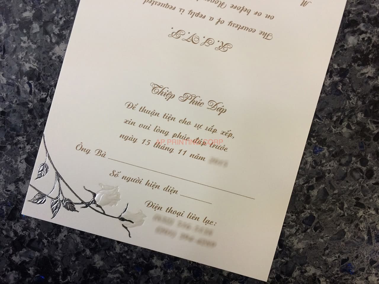 ART-41009 [I-11] Charming Bellflowers Wedding Invitation