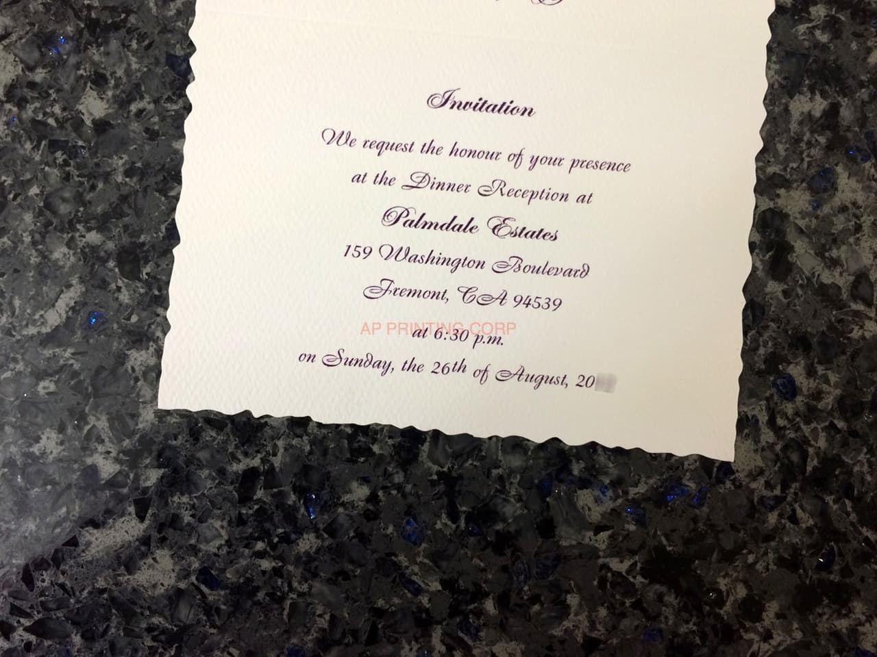 K8536 [I-11] Graceful Garden Flowers Wedding Invitation