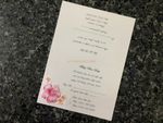 K8631 [I-11] Blushing Blooms Flowers Wedding Invitation
