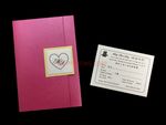 CTF-58-MMM Azalea, Gold, Quartz Pocket & Folder Invitation
