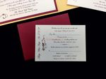 PAL-V-57-MMM Gold, Red Lacquer, Ice Gold Pocket & Folder Invitation