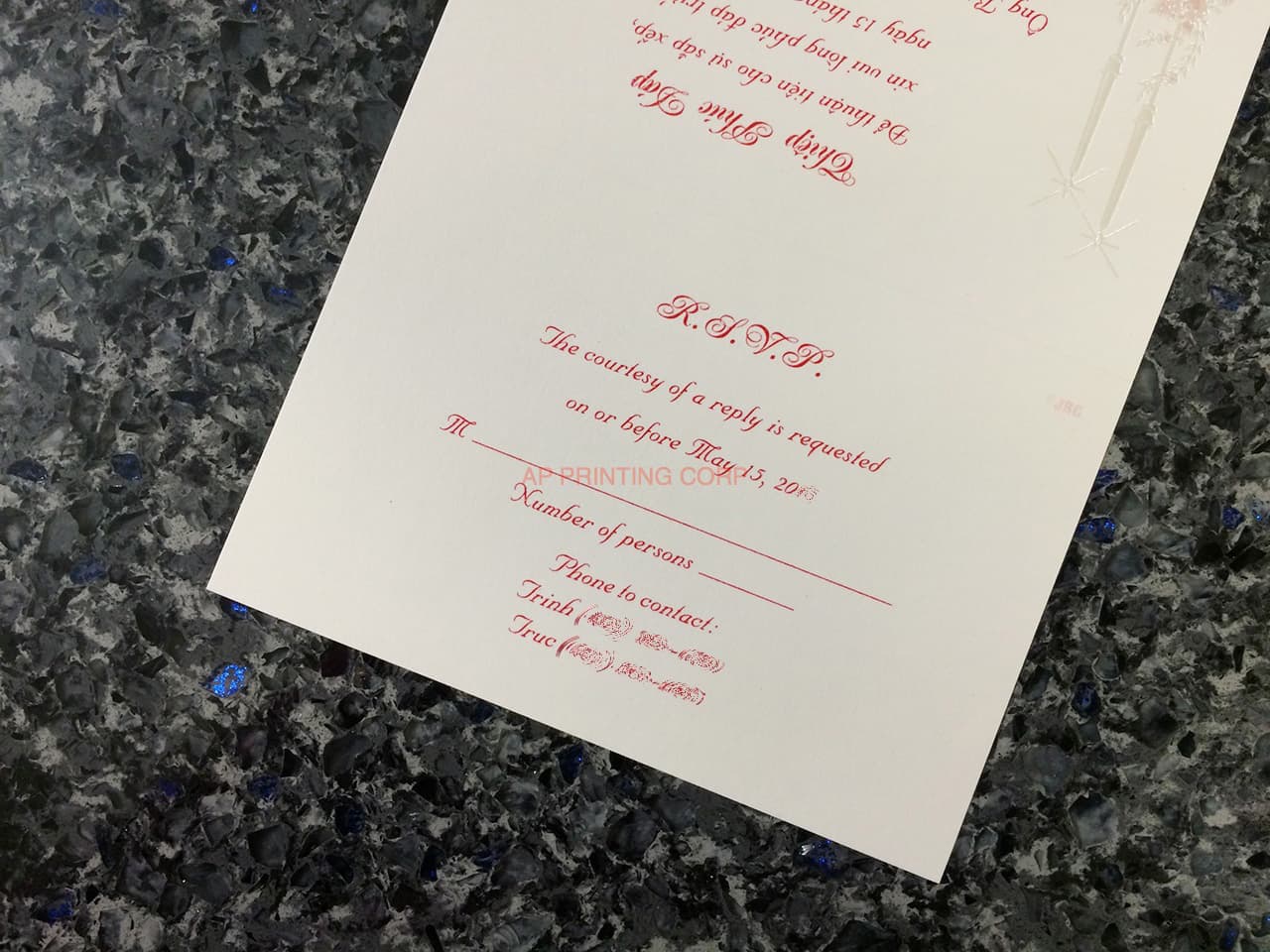 K441 [I-10] Timeless Romance Birds & Doves Wedding Invitation