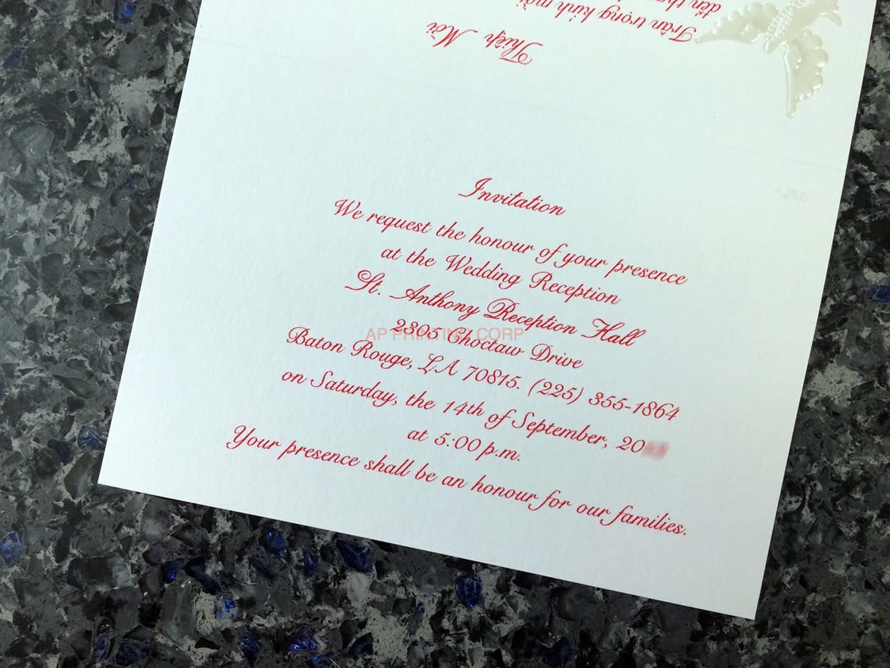 K971 [I-11] Regal Whispers Birds & Doves Wedding Invitation