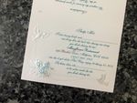 K976 [I-11] Dusk Delights Birds & Doves Wedding Invitation