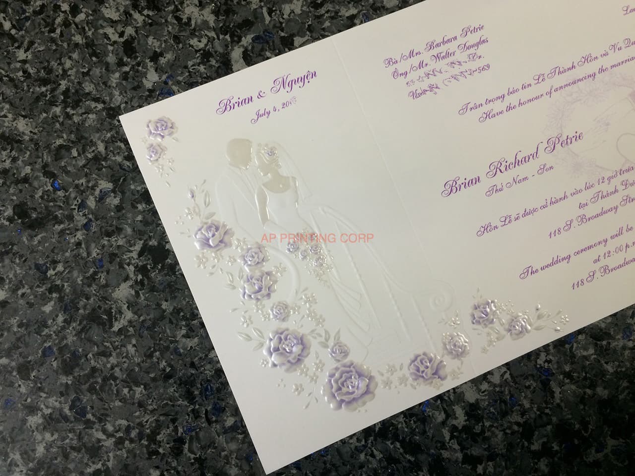 K3318 [I-11] Forever Together Bride & Groom Wedding Invitation