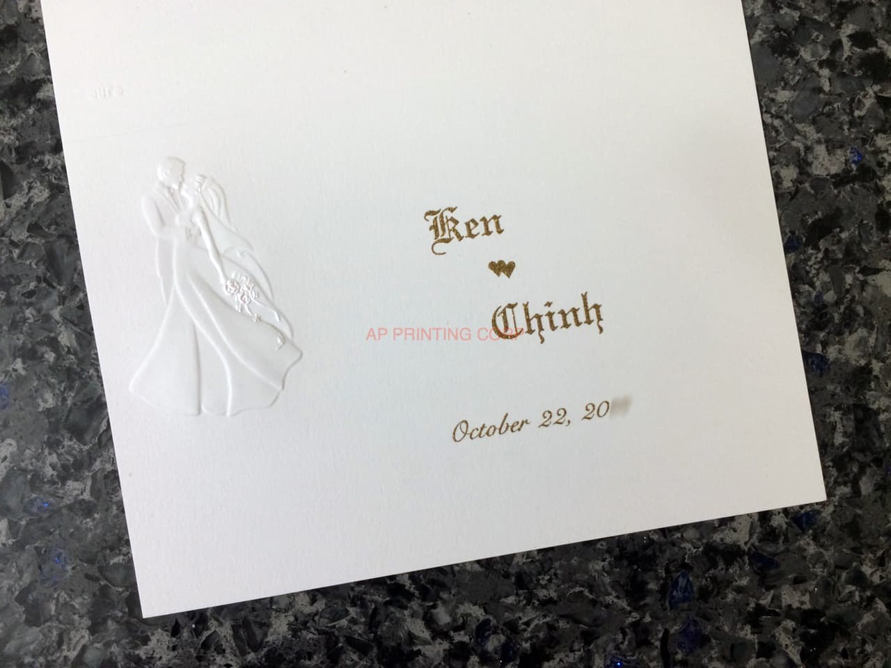 K8701 [I-11] Forever Entwined Bride & Groom Wedding Invitation