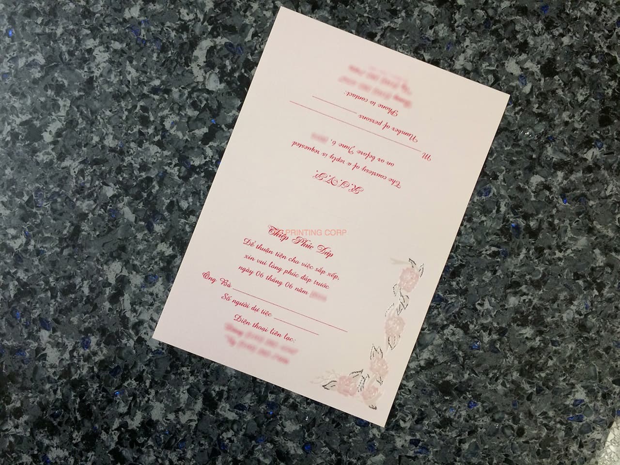 ART-44995 [I-11] Blossom Bells & Flowers Wedding Invitation